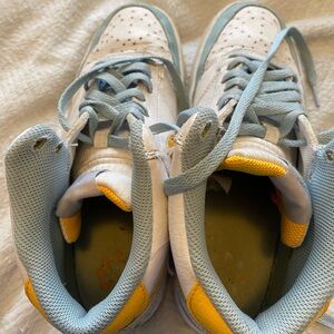 Women’s White and Blue Sneakers